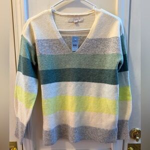 NWT Loft Petites Striped Sweater